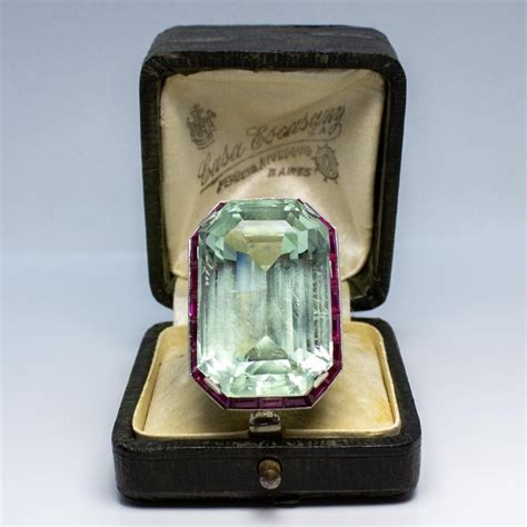 Maybe you would like to learn more about one of these? Estate Vintage Antique Art Deco Platinum Ruby and Large ...