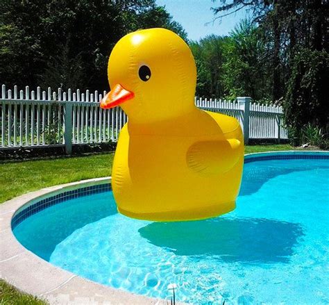 Giant Inflatable Rubber Ducky Cool Pool Floats Pool Toys Pool Floaties