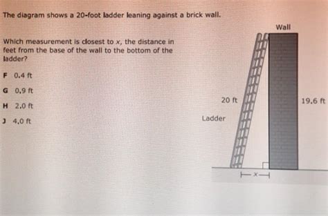 14 A 10 Ft Ladder Is Leaning Against A Wall Kirsteysimreet