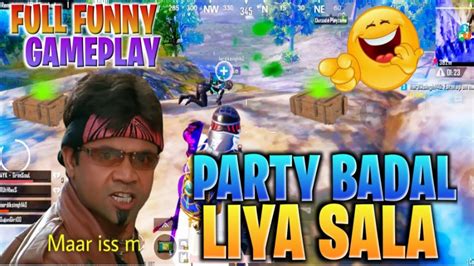 Party Badal Liya Sala Bgmi Funny Gameplay With Funny Commentary 🤣