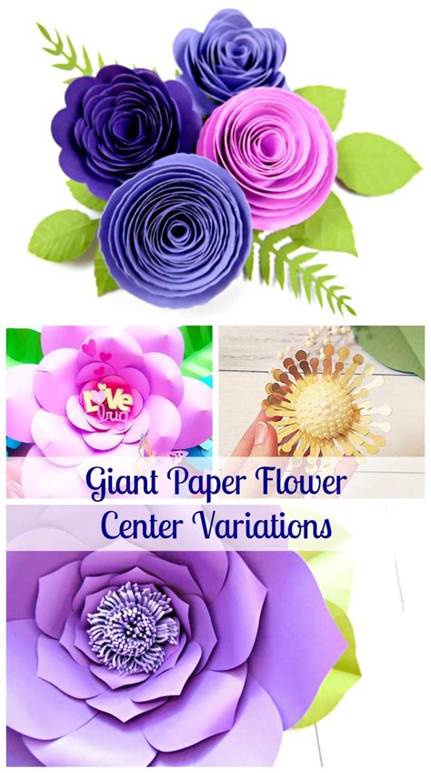 Maybe you would like to learn more about one of these? Paper Flower Centers: 5 Ways to Make Centers for Giant Flowers