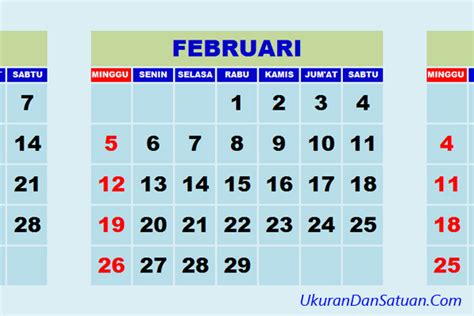 Pada tahun kabisat, bulan februari memiliki 29 hari. Berapa Jumlah Hari dalam Satu Bulan? - Ukuran Dan Satuan