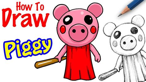How To Draw Piggy From Roblox YouTube