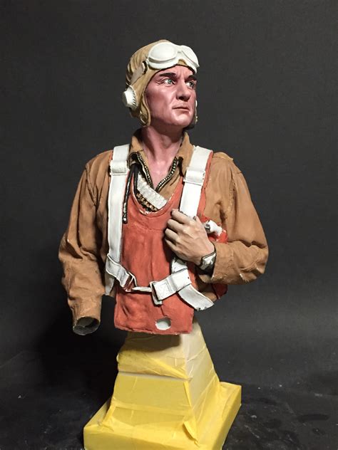 U S Navy Pilot 1 6th Scale Naked Army Bust PlanetFigure Miniatures