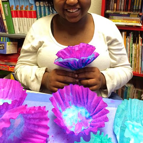 This is a fun drawing to create but also add even more underwater creatures. Sticka's Kids: Coffee Filter Coral Reef