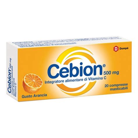 Cebion Vitamina C 20 Compresse Gusto Arancia Integratore Per Il