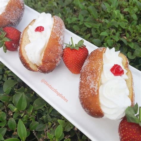Fresh Cream Doughnuts Recipe By Naeema Mia