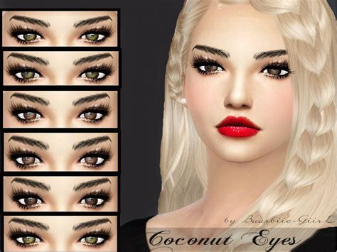 Baarbiie Giirls Coconut Eyes Sims 4 Cc Makeup Sims 4 Makeup Cc