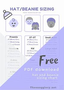 Free Printable Beanie Hat Size Chart The Snugglery