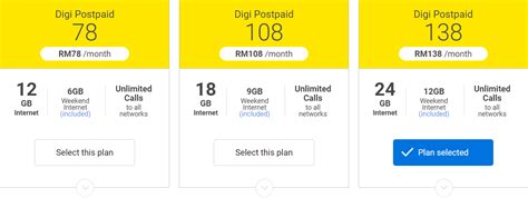 The most significant changes are that digi super terrer and tunetalk vibe. (updated) Comparison: Celcom, Digi, Maxis,U Mobile & YES ...