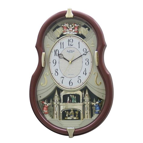 The wall clock is always shows the right time as it works on quartz crystal. RHYTHM Viola Entertainer II Musical Motion clock 4MH829WD06