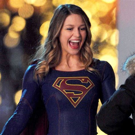 Melissa Benoists Supergirl Fighting Crime But Whos Behind The Mask