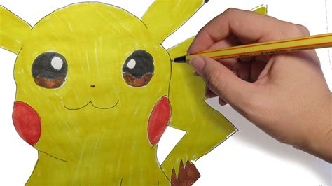 Como Dibujar A Pikachu En 3d Dibujando Pokemon Youtub