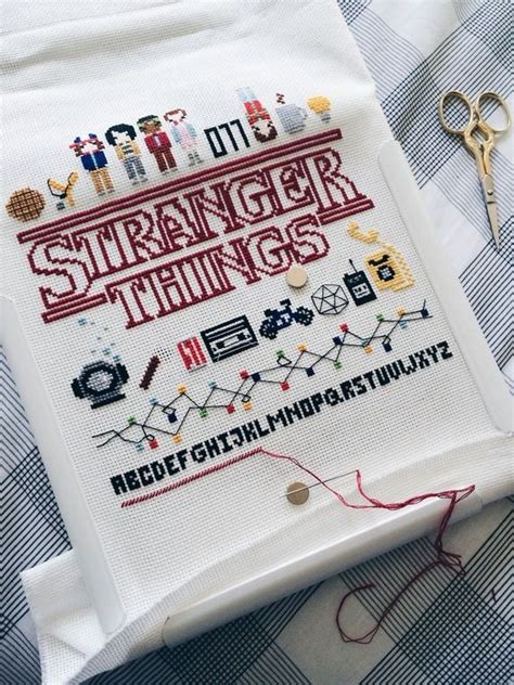 Wip All Of The Stranger Things Pattern By Me Crossstitch Cross