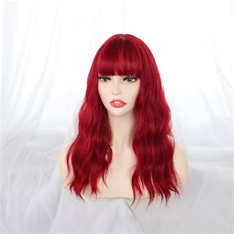 Red Long Wig For Sex Doll Coeros