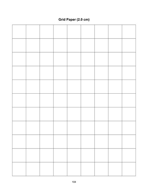 Printable Square Grid Paper Templates At