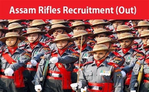 Assam Rifles Recruitment Notification Post Technical And