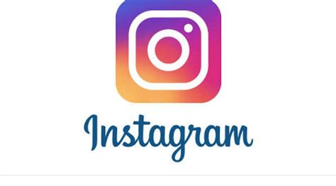 An Instagram Logo With The Word Instagram In Blue And Pink On Top Of It