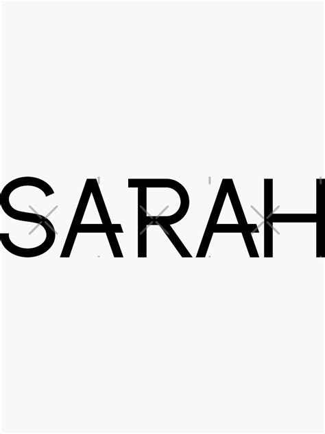 Sarah Name Girl Sticker For Sale By Saso22 Redbubble