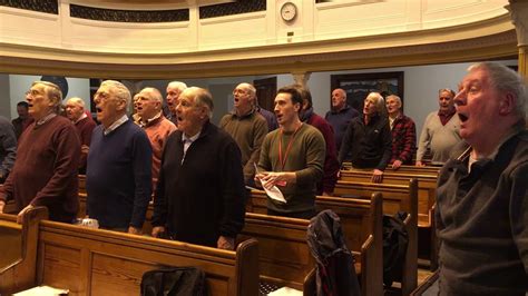 Trying To Sing A Welsh Hymn With Dunvant Male Voice Choir Youtube