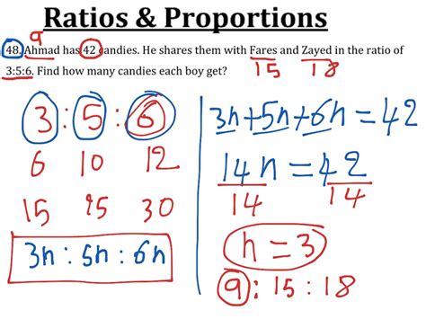 Extended Ratio Math Algebra Solving Equations Proportions Showme