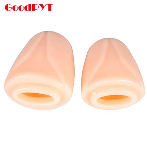 Silicone Male Glans Cover Sleeve Penis Extender Dick Sensitivity Training Prolongate Cock Ring
