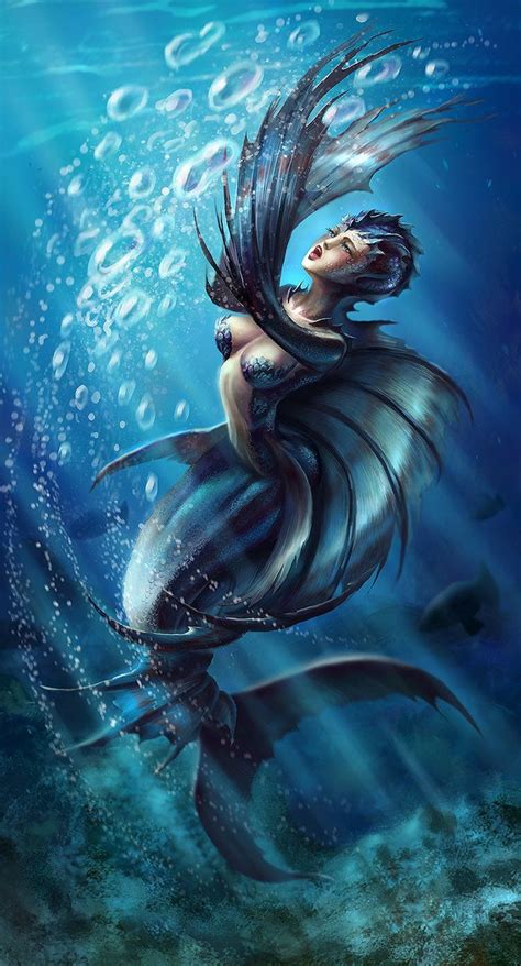 Mermaid By Curlyhair On Deviantart Fantasy Mermaids Mermaid Drawings