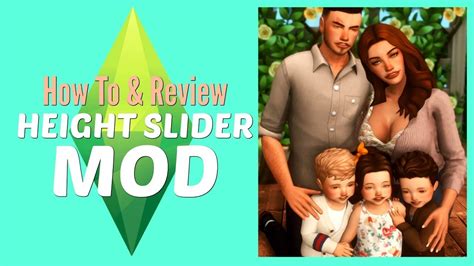 Height Slider Mod The Sims 4 Mod Tutorial And Review Download Link