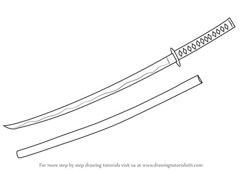 Learn How To Draw A Samurai Sword Swords Step By Step Drawing Tutorials