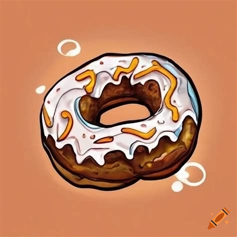 Delicious Pumpkin Spice Donut With Icing On Craiyon