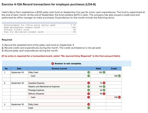 Solved Exercise A Record Transactions For Employee Chegg Com