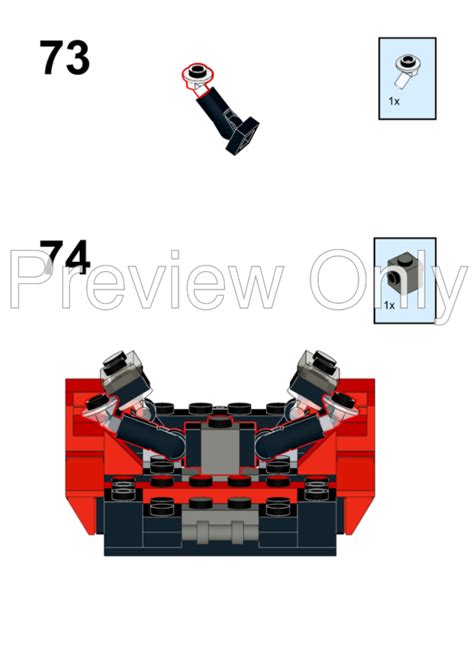 Lego Moc Lamborghini Countach Speed Champions 8 Stud Wide Red By