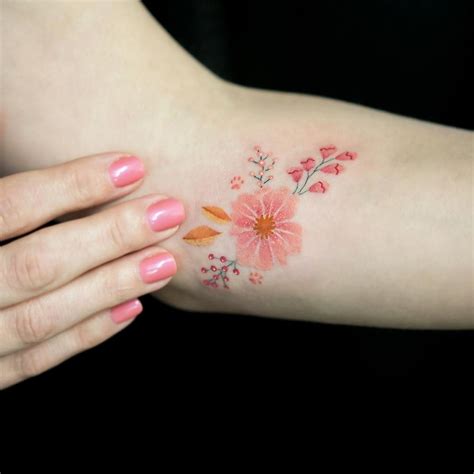 105 Sensational Watercolor Flower Tattoos Page 10 Of 11