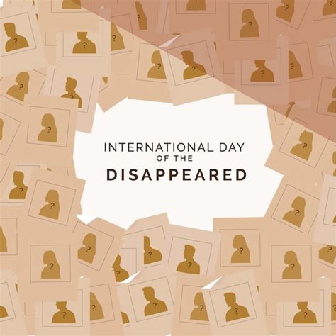 Premium Vector International Day Of The Disappeared