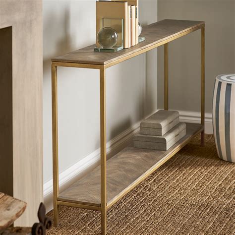 Check out our narrow wood table selection for the very best in unique or custom, handmade pieces from our living room furniture shops. Amarolo Narrow Console Table - Natural