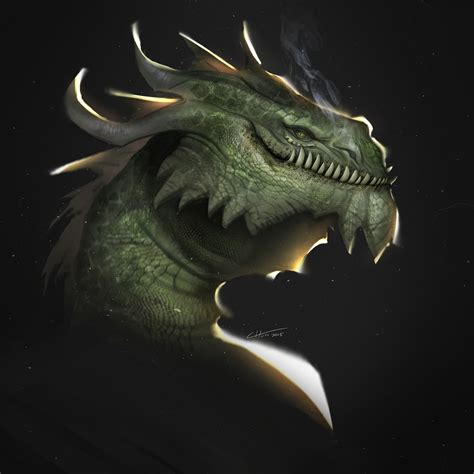 Dragon Head Sketch 1 Victor Fernández Dragon Artwork Fantasy