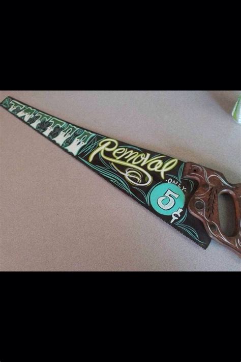 Saw blade was my artist and did a great job on my anchor tattoo. Tattoo removal saw | Pinstripe art, Tattoo removal cost ...