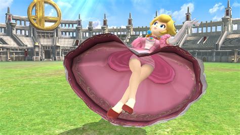 Super Smash Bros Ultimate Princess Peach Dress Ball Gown Cosplay Hot