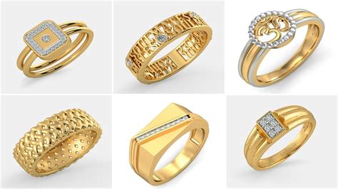 Gold and mix color two tone gold rings for men women fashion design modern jewelry new lady accessory ring gift z5m071. Gold Finger Ring Designs For Men - YouTube