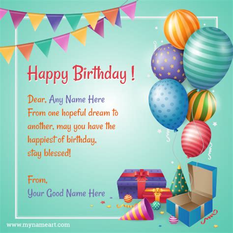 Online edit happy birthday wishes greeting card with name images. Happy Birthday Greeting Card 2021