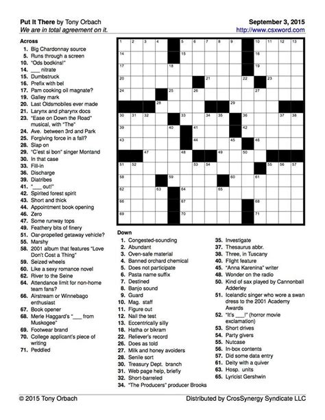 You can either print crosswords or solve them online. Facebook