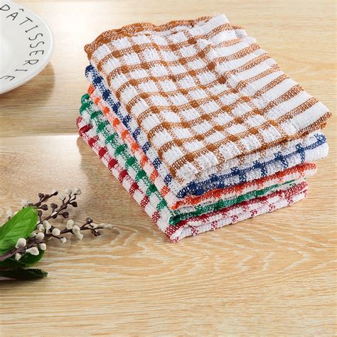 1pc cleaning cloth soft tea towels terry cotton kitchen dish cloths clean microfibre absorbent