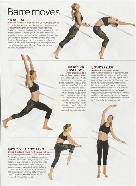 Shape Magazine Barre Workout What Did We Learn This
