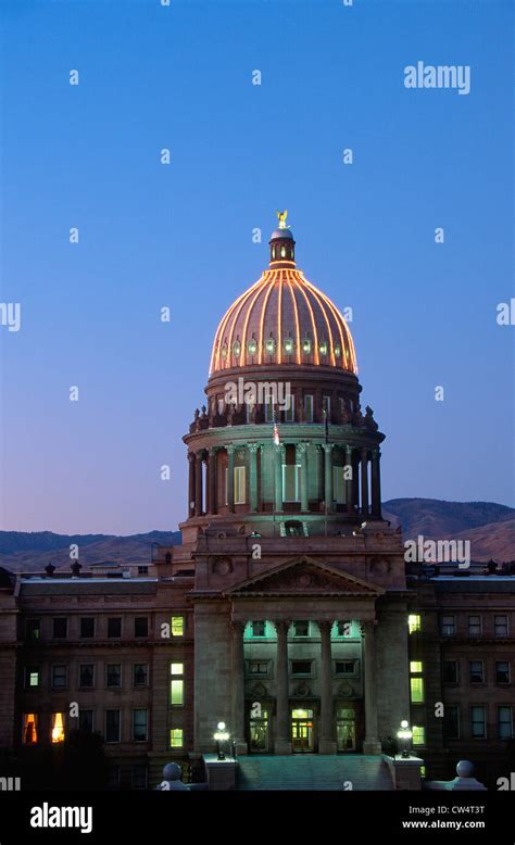 State Capitol Of Idaho Boise Stock Photo Alamy