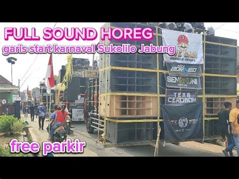 Deretan Sound System Horeg Di Garis Start Karnaval Sukolilo Jabung