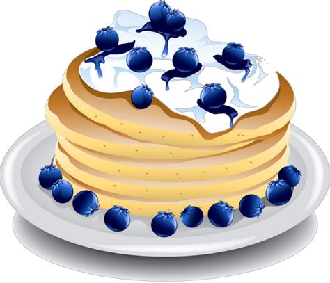 Download Transparent Pancakes Blueberry Blueberry Pancake Clipart