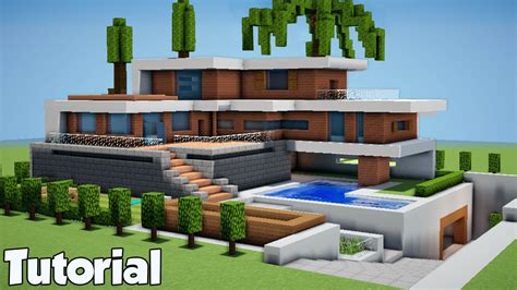 Minecraft How To Build A Modern Beach House Tutorial Youtube