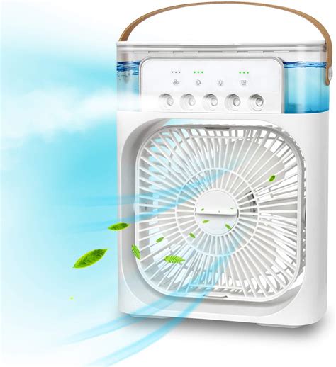 Ntmy Portable Air Conditioner Fan Mini Evaporative Air Cooler With 7