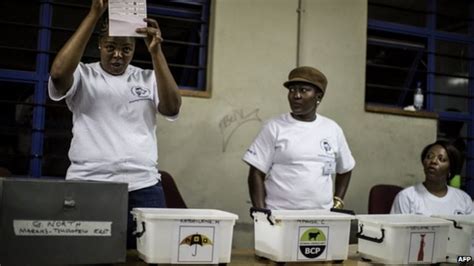 Botswana S Ruling Democratic Party Wins General Elections Bbc News