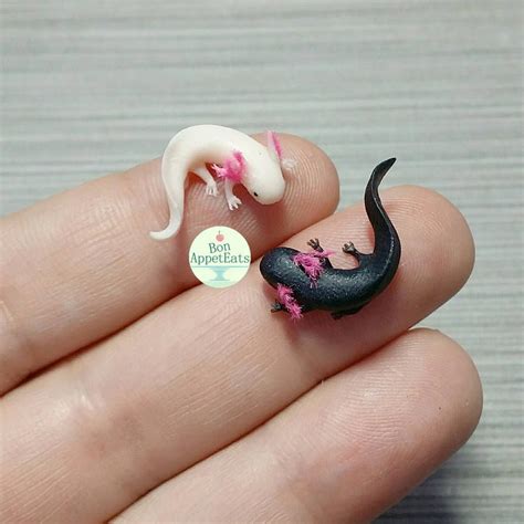 Tiny Axolotls By Peppertreeart Polymer Clay Animals Polymer Clay Art